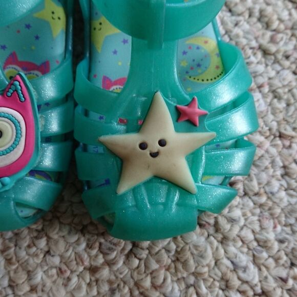Zaxy Glow in the Dark Soft Jelly Owl & Star Sandal - Picture 3 of 9